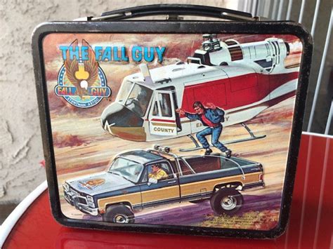 Vintage 1981 the Fall Guy Metal Lunchbox, the Fall Guy 